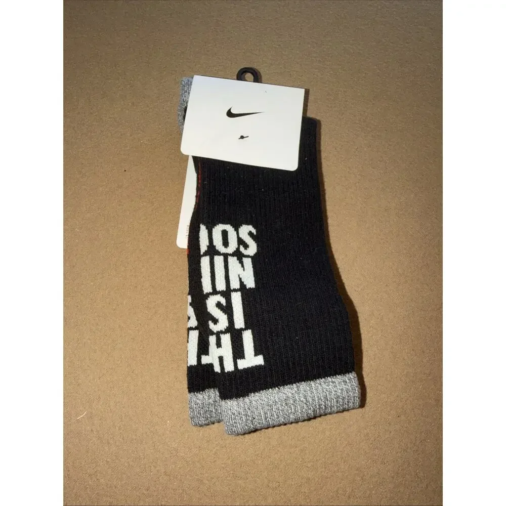 Nike Everyday Plus Cushioned Crew Socks - FB3272 010 - Blk - Mens Large